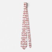 赤傘(かさ)猫を結ぶメンデザイナー ネクタイ (正面)
