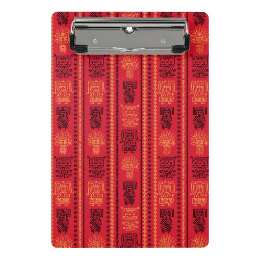 赤先住民パターン民族部族ボホ文化 ミニクリップボード (正面)