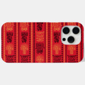 赤先住民パターン民族部族ボホ文化 Case-Mate iPhoneケース (裏面 (横))