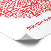 赤先生鑑賞タイポグラフィApple ポスター (角)