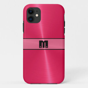 赤光沢ステンレス鋼メタル8 iPhone 11 ケース