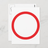 赤円環 ポストカード (正面/裏面)