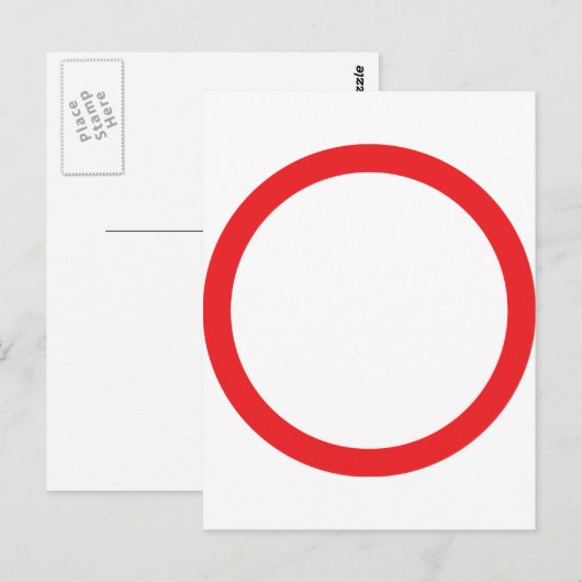 赤円環 ポストカード (正面/裏面)