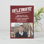 赤写グランジ真 招待状 (スタンド正面)