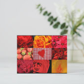 赤写真コラージュ ポストカード (スタンド正面)