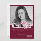 赤写真モダン卒業はっきりしたタイポグラフィ (正面)