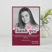 赤写真モダン卒業はっきりしたタイポグラフィ (スタンド正面)