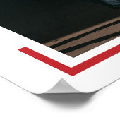 赤写真モダン卒業 ポスター (角)