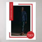 赤写真モダン卒業 ポスター (正面)