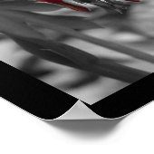 赤出血ハート ポスター (角)