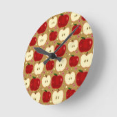 赤切りりんご ラウンド壁時計 (傾斜)