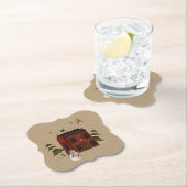 赤初期の植民地雪だるま ペーパーコースター (インサイチュ)