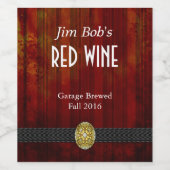 赤動揺してワインカスタムの豊富なラベル ワインラベル (シングルラベル)
