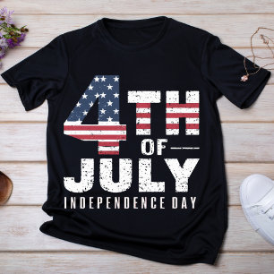 赤動揺して白と青の愛国心 Tシャツ