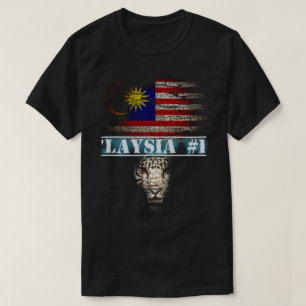 赤動揺して白と青の愛国虎の国旗 Tシャツ