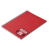 赤動揺して高齢者の道路標識 ノートブック (左側)