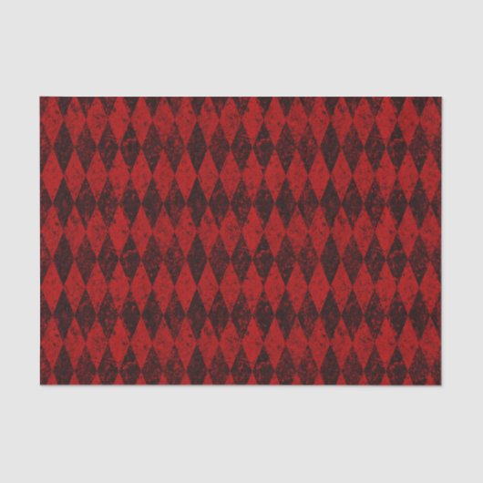 赤動揺して黒ハーレクインアーガイルダイヤモンド 薄葉紙 (正面)