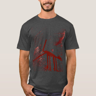 赤動物地形図 Tシャツ