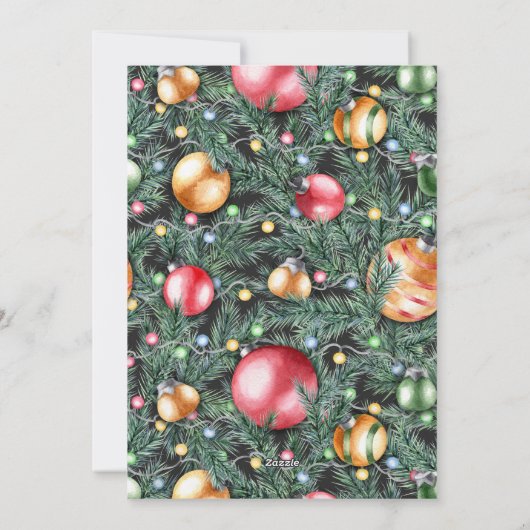 赤包まれたで |写真コラージュカード シーズンカード (裏面)