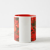 赤北(鳥)ショウジョウコウカンチョウオスIL ツートーンマグカップ (中央)