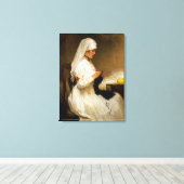 赤十字からのナースのポートレート キャンバスプリント (インサイチュ (ウッドフロア))