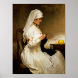 赤十字からのナースのポートレート ポスター