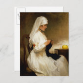 赤十字からのナースのポートレート ポストカード (正面/裏面)