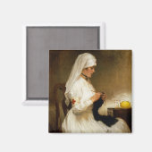 赤十字からのナースのポートレート マグネット (正面/裏面)