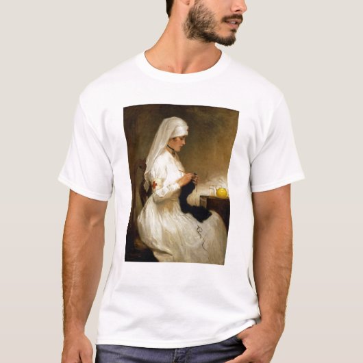 赤十字からのナースのポートレート Tシャツ (正面)