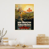 赤十字の外務官の指名手配 ポスター (キッチン)