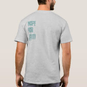 赤十字の寄付! 希望の変更の生命ヴィンテージを与えて下さい Tシャツ (裏面)