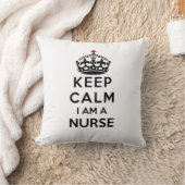 赤十字の王冠 Keep Calm 私は看護師です クッション (ブランケット)