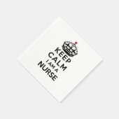 赤十字の王冠 Keep Calm 私は看護師です スタンダードカクテルナプキン (角)