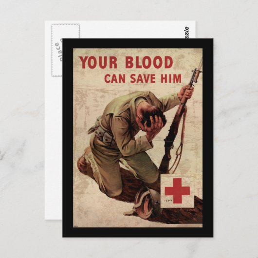 赤十字を切れ救る ポストカード (正面/裏面)