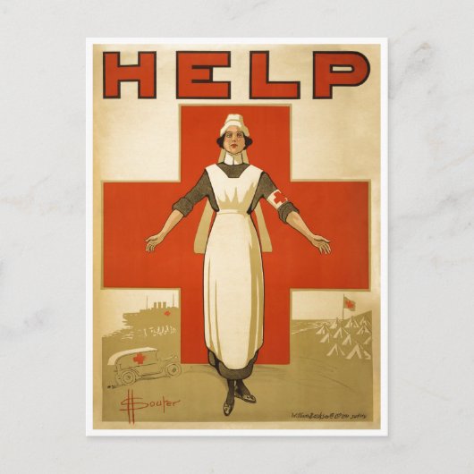 赤十字ナース救済広告世界大戦2 ポストカード (正面)