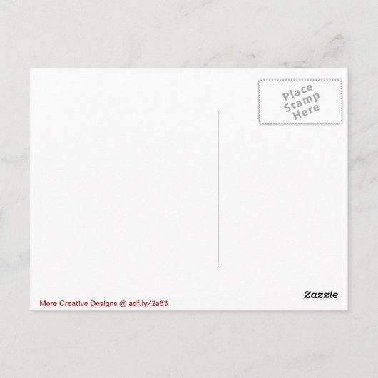 赤十字フラグのはがき ポストカード (裏面)