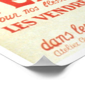 赤十字フランスのチャリティセール ポスター (角)