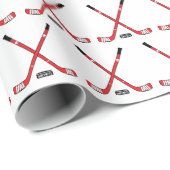 赤十字ホッケースティックとパック ラッピングペーパー (ロールコーナー)