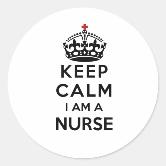赤十字保冠Calm私はナース ラウンドシール (正面)