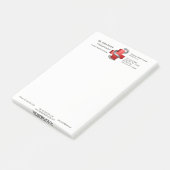 赤十字銀蛇のヘビのシンボル ポストイット (アングル)