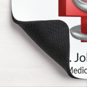 赤十字銀蛇のヘビのシンボル マウスパッド (コーナー)