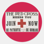 赤十字 ラウンドシール (正面)