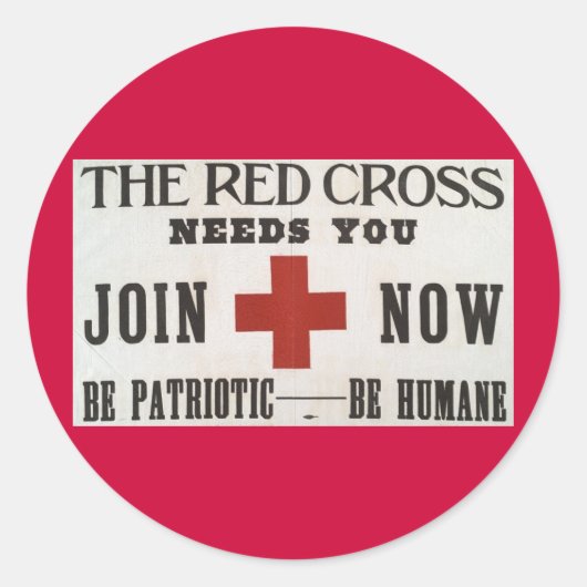 赤十字 ラウンドシール (正面)