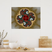 赤十字#1 (プリント) ポスター (キッチン)