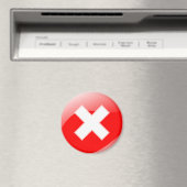 赤十字No X間違った記号 マグネット (インサイチュ (食洗機))