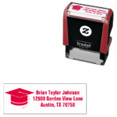 赤卒業カスタム差出人住所 セルフインキングスタンプ (インサイチュ)