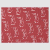 赤卒業カスタム年次文字 薄葉紙 (正面)