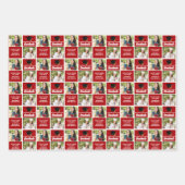 赤卒業写真パーソナライズされた院生 ラッピングペーパーシート (正面2)