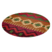 赤南西パターン – 西抽象芸術アート カッティングボード (角)