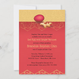 赤卵と生姜招待状 招待状